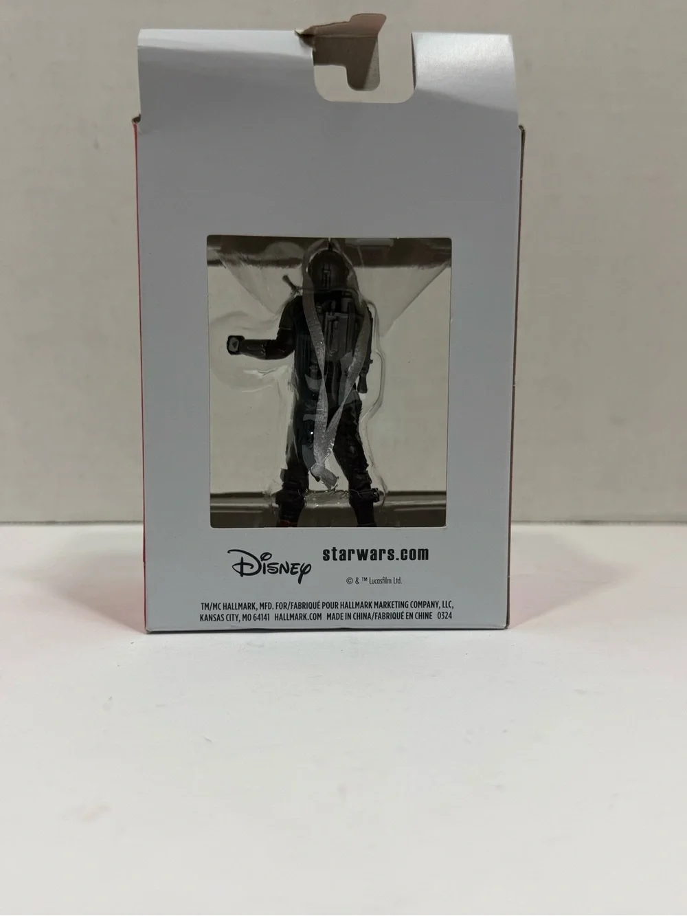 Hallmark The Mandalorian Ornament in Gray and Black with Blue Accent